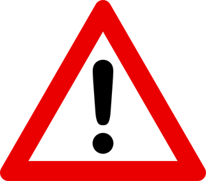 Beware! Hazard sign