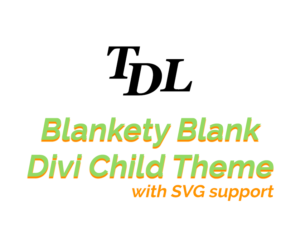 Download my Blankety Blank Divi Child Theme with SVG Support Divi Child Theme with SVG Support